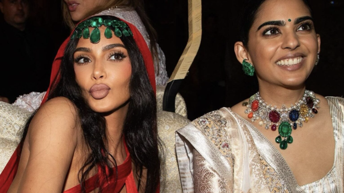 Kim Kardashian Ambani svatba
