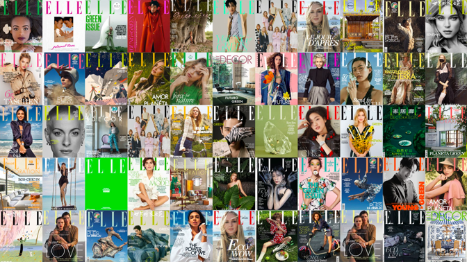 Obálky magazínů ELLE Obálky magazínů ELLE