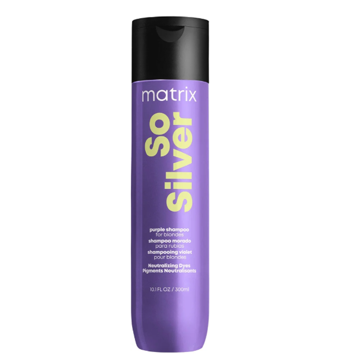 Fialový šampon So Silver, Matrix, 299 Kč (300 ml), prodává Alza Fialový šampon So Silver, Matrix, 299 Kč (300 ml), prodává Alza