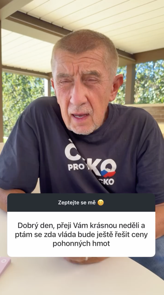 Andrej Babiš se rozhodl, že ceny bude řešit na vládě.