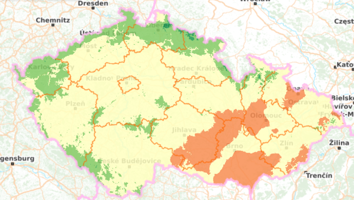 Houbová mapa k sobotě 12. září 2026.