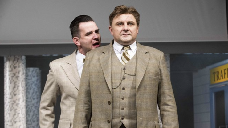 Gustav Řezníček v inscenaci Baťa Tomáš, živý. Gustav Řezníček v inscenaci Baťa Tomáš, živý.
