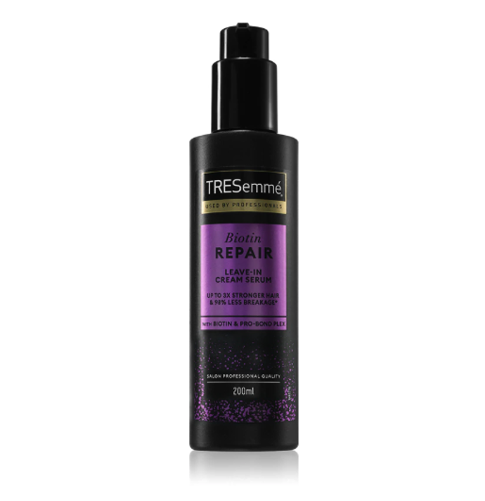 Bezoplachový krém pro hebké vlasy TRESemmé Biotin Repair, 190 Kč (200 ml), prodává Notino Bezoplachový krém pro hebké vlasy TRESemmé Biotin Repair, 190 Kč (200 ml), prodává Notino