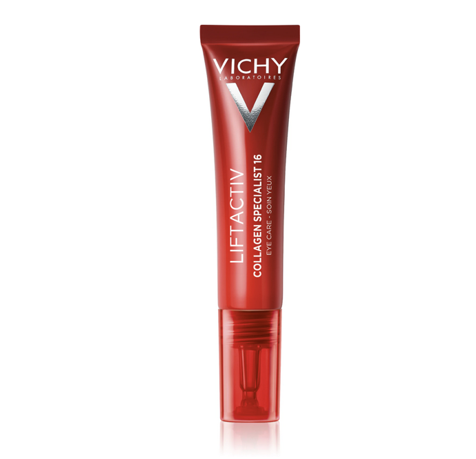 Oční péče Vichy Liftactiv Collagen Specialist je navržena tak, aby bojovala proti nejčastějším projevům stárnutí očí, mezi něž patří např. vějířkovité vrásky, tmavé kruhy pod očima či povislá víčka. 1160 Kč