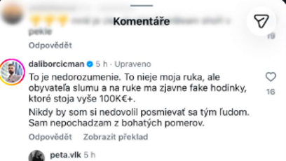 FOTO: Dalibor se sice k nešťastné situaci snaží vyjádřit, ale jeho výmluvu mu lidé na sociálních sítích absolutně nevěří.