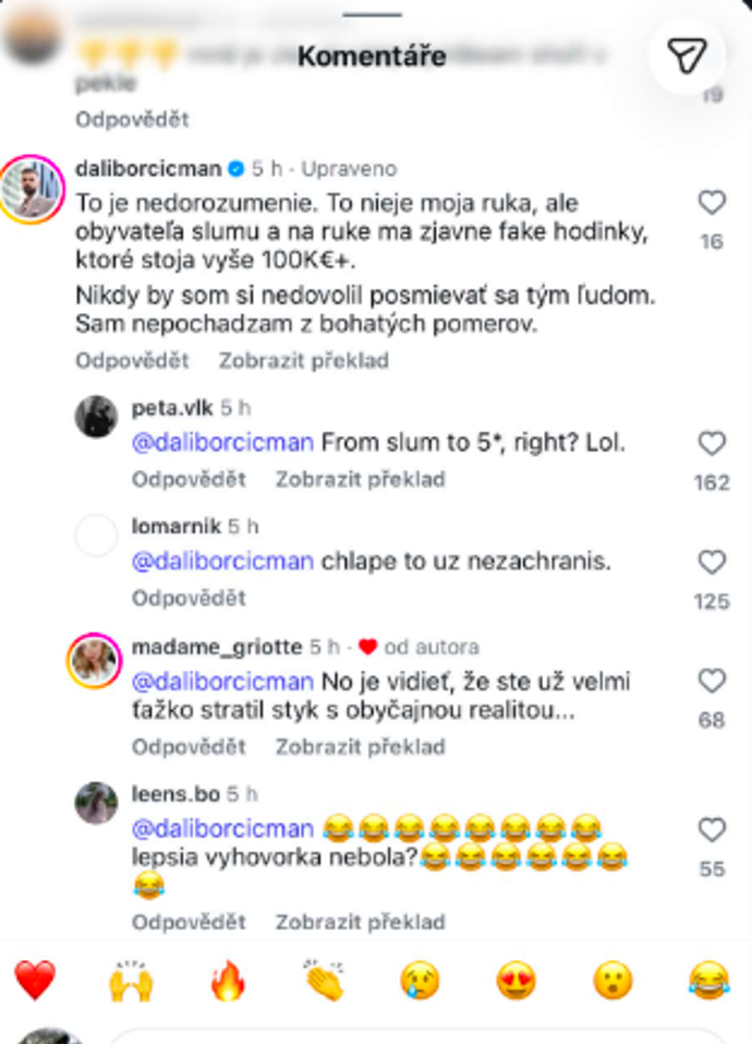 Dalibor se sice k nešťastné situaci snaží vyjádřit, ale jeho výmluvu mu lidé na sociálních sítích absolutně nevěří.