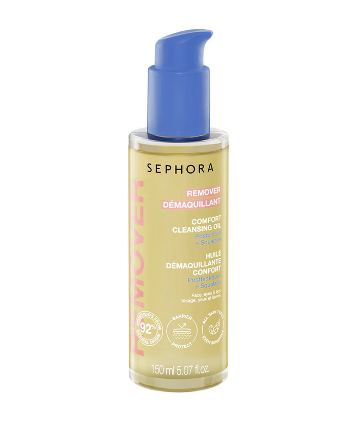 Odličovací olej SEPHORA COLLECTION Huile Démaquillante Confort odstraňuje všechny typy líčení včetně voděodolných a dlouhotrvajících. 390 Kč