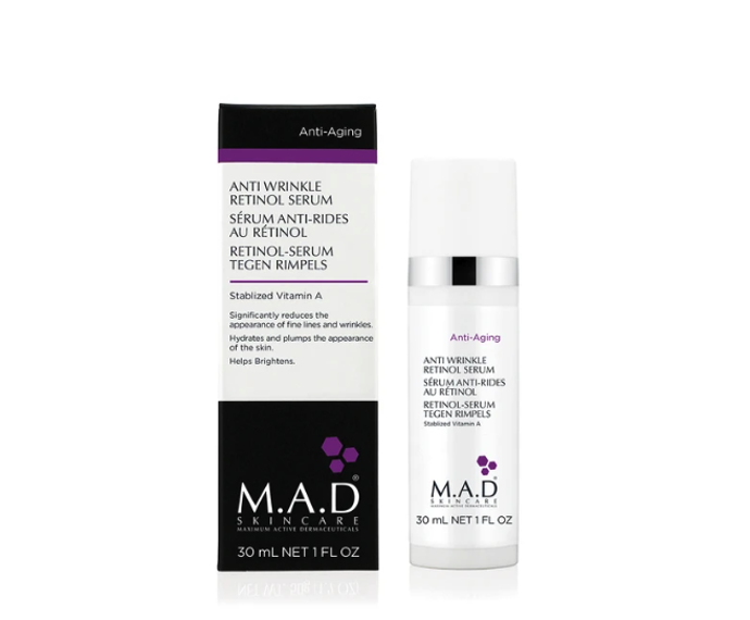 Omlazující sérum s retinolem M.A.D. Skincare,  2 687 Kč (30 ml), prodává Anna Brandejs