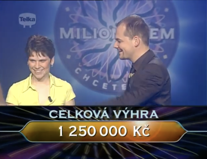 Z pořadu moderovaného Martinem Preissem si odnesla neuvěřitelných 1 250 000 korun.