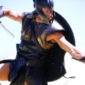 Brad Pitt jako Achilles v Troje.