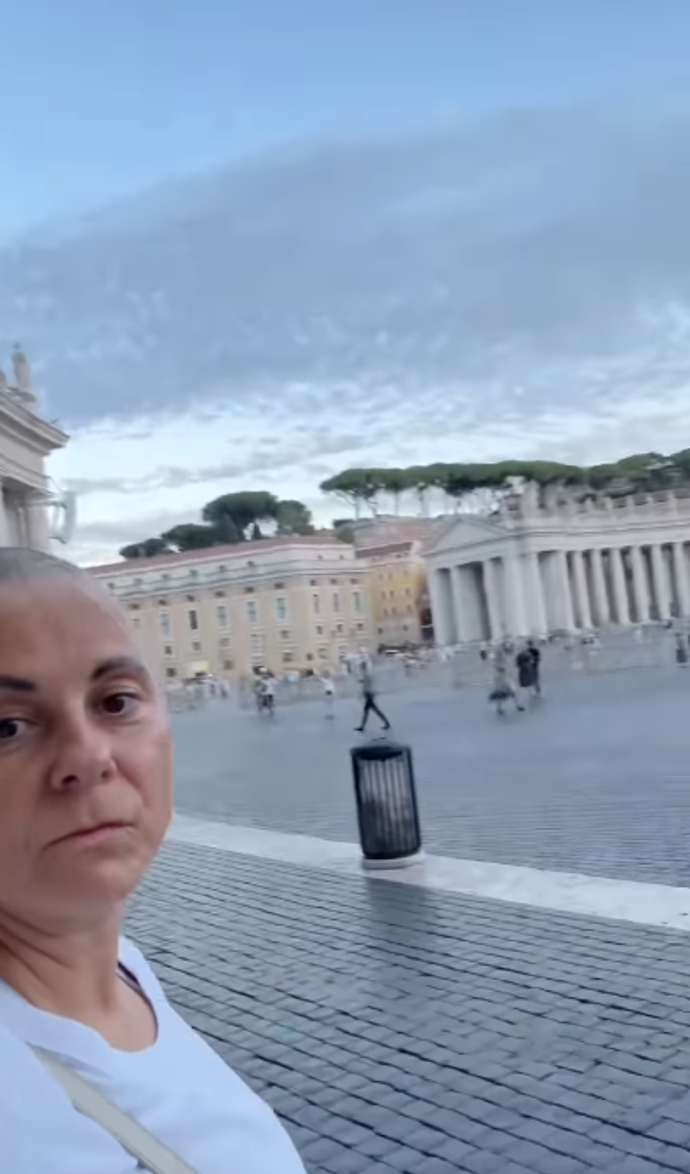Laďka Něrgešová na dovolené.