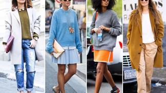 Street style: Svetr základ šatníku