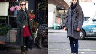 Street style z Londýna: Zimní kabáty
