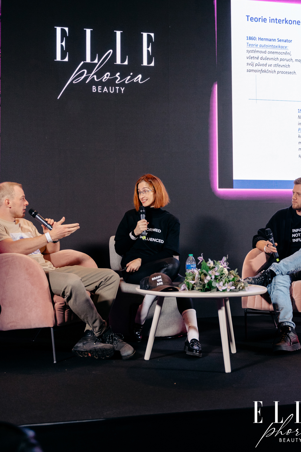 Vědkyně Barbara Paldus a zakladatelé projektu Brain We Are na pódiu beauty festivalu ELLEphoria
Vědkyně Barbara Paldus a zakladatelé projektu Brain We Are na pódiu beauty festivalu ELLEphoria