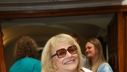 FOTO: Herečka a výtvarnice Iva Hüttnerová na akci zářila.