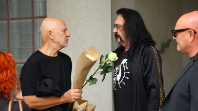 FOTO: Ondřej Soukup s bubeníkem Jiřím Hrubešem.