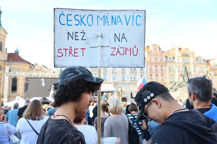 Demonstrace na Staroměstském náměstí v Praze - 28.září 2026.