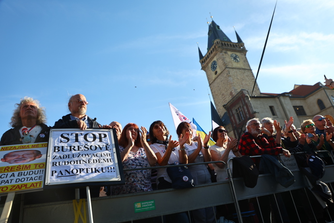 Demonstrace na Staroměstském náměstí v Praze - 28.září 2026.