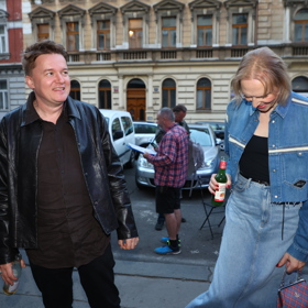 Scenárista Petr Kolečko byl sice na roztrhání, ale na živý rozhovor s Danielou Špinar si čas našel velmi rád.