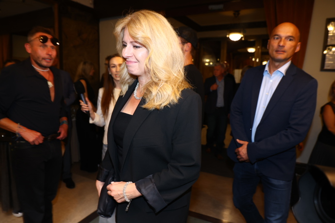 Na premiéře se objevila i bývalá slovenská prezidentka Zuzana Čaputová. 