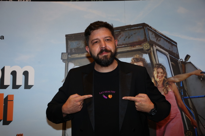 Albert Čuba na premiéře filmu Proč bychom se nezabili.