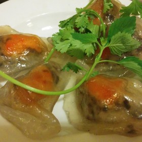 Průhledný vietnamský banh bot loc
