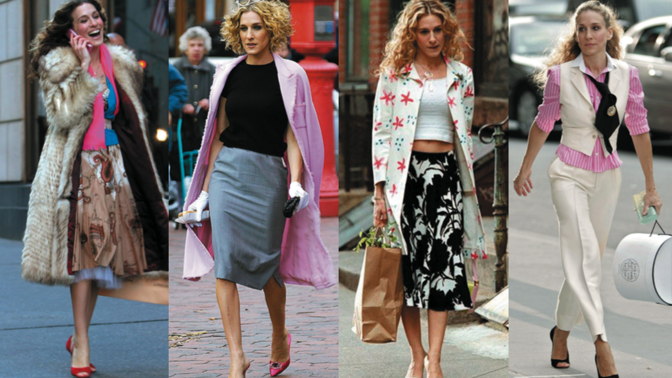 5 ikonických outfitů Carrie ze Sexu ve městě 5 ikonických outfitů Carrie ze Sexu ve městě