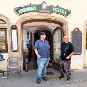 Restaurace a pizzerie Rabínův šenk v Boskovicích.