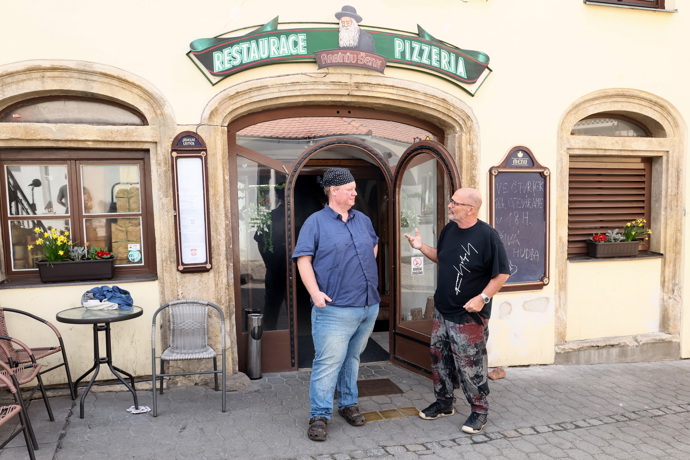 Restaurace a pizzerie Rabínův šenk v Boskovicích.