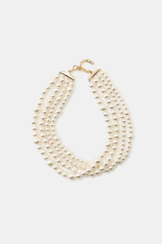 Choker s perlami, Zara, 449 Kč