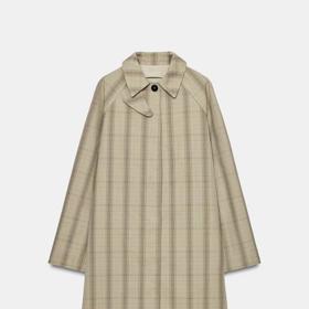 Dlouhý kostkovaný trenčkot, Zara, 2599 Kč