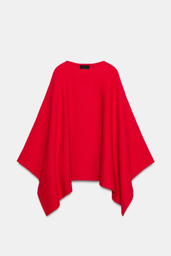 Hladká úpletová pelerína, Zara, 1199 Kč