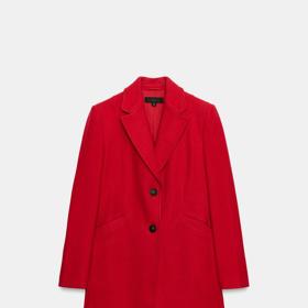 Kabát s nárameníky, Zara, 1199 Kč