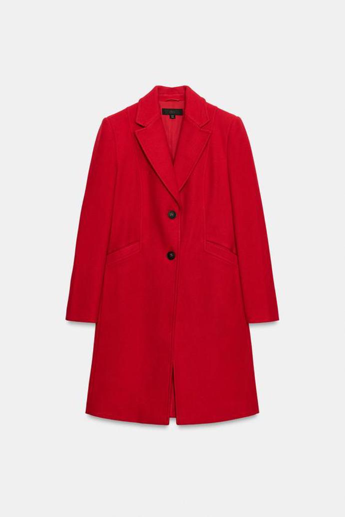 Kabát s nárameníky, Zara, 1199 Kč