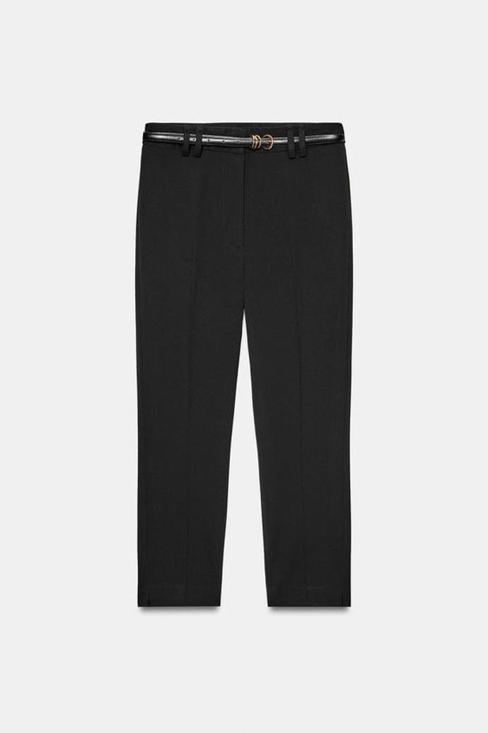 Kalhoty capri s páskem, Zara, 799 Kč