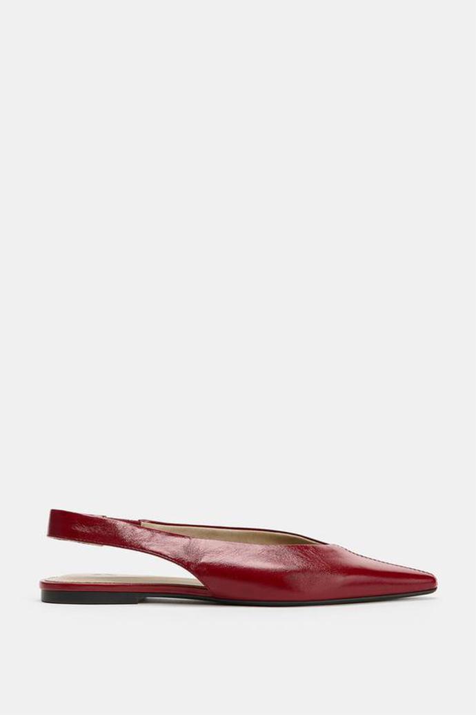 Kožené boty s volnou patou, Zara, 1299 Kč