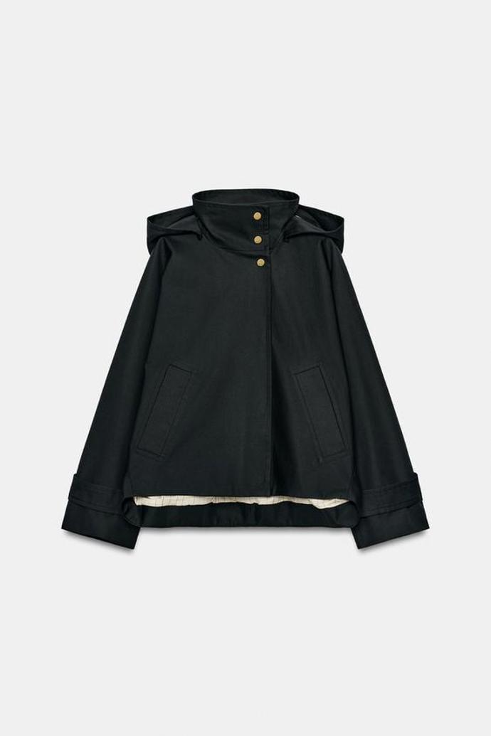 Krátká bunda z vodoodpudivé látky, Zara, 1799 Kč