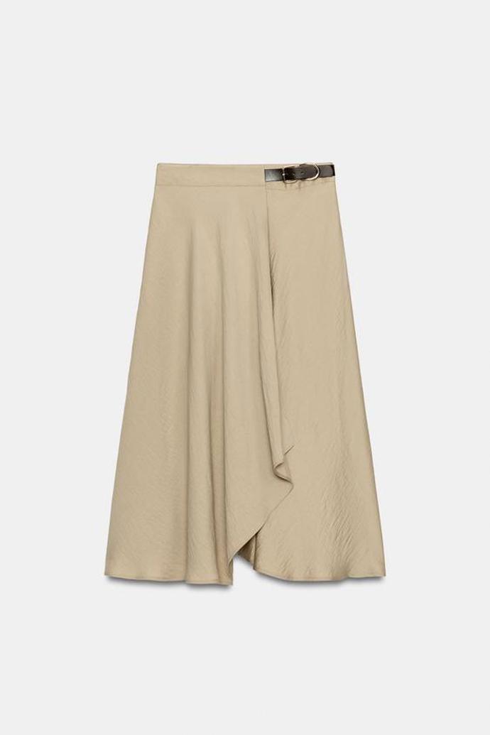 Midi sukně s přezkou, Zara, 1199 Kč