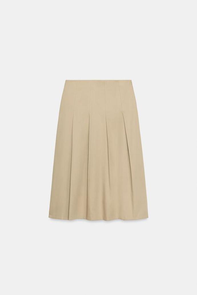 Skládaná midi sukně, Zara, 1499 Kč