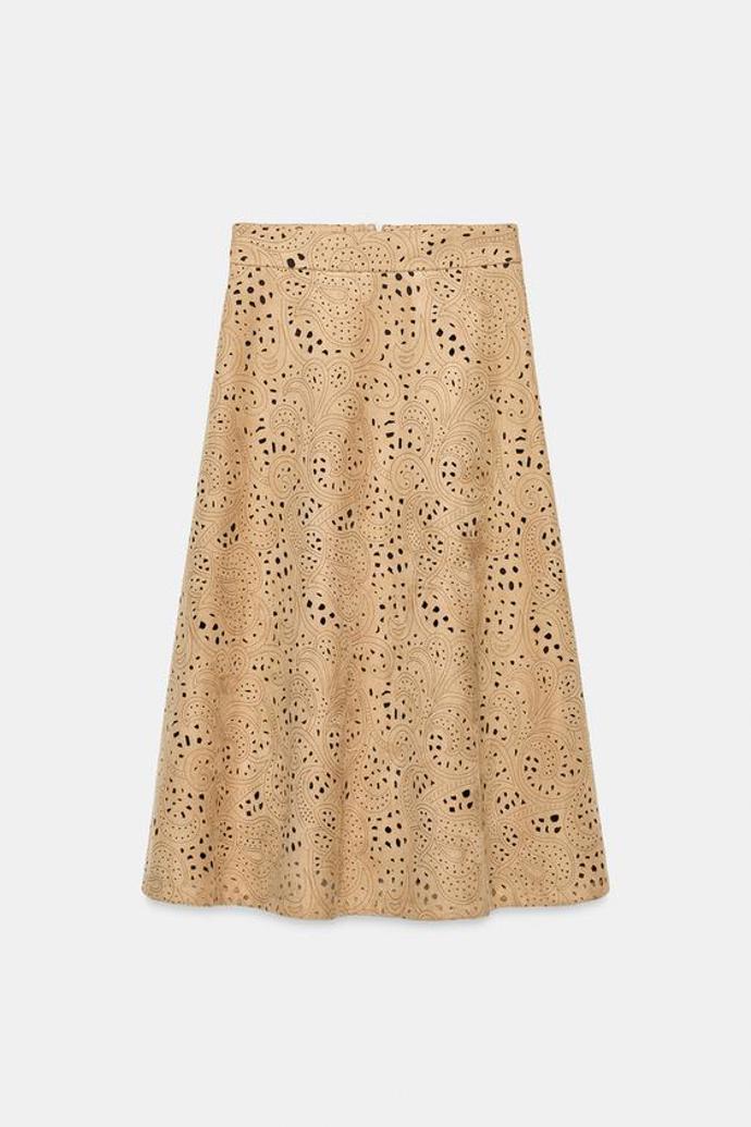Sukně s děrovaným vzorem, Zara, 1199 Kč