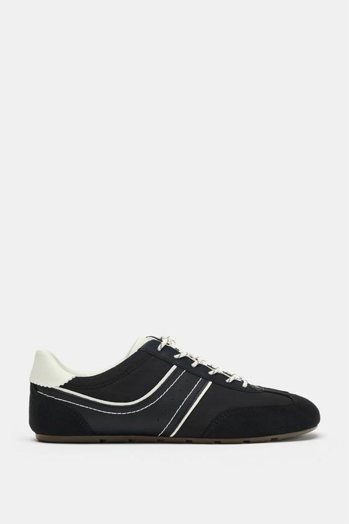 Tenisky s kontrastní patou, Zara, 849 Kč