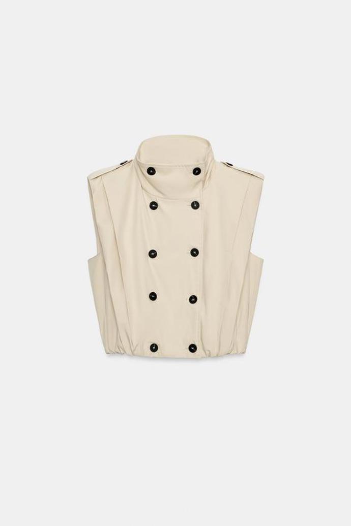 Vesta se sklady a knoflíky, Zara, 1199 Kč