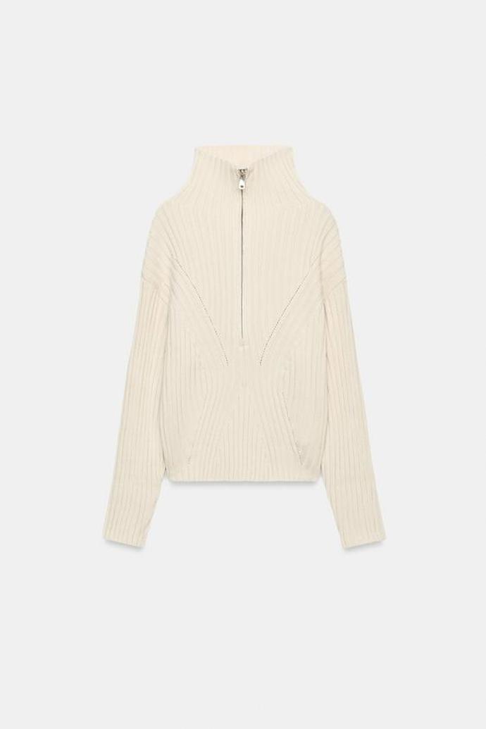 Žebrovaný svetr, Zara, 999 Kč