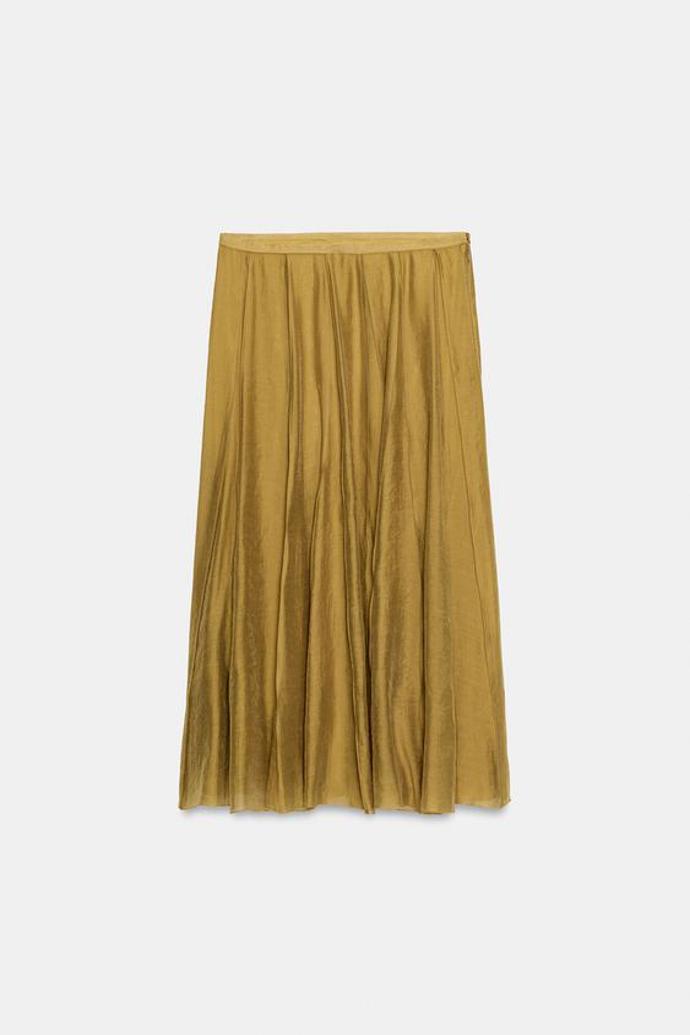Kombinovaná splývavá sukně, Zara, 1199 Kč
