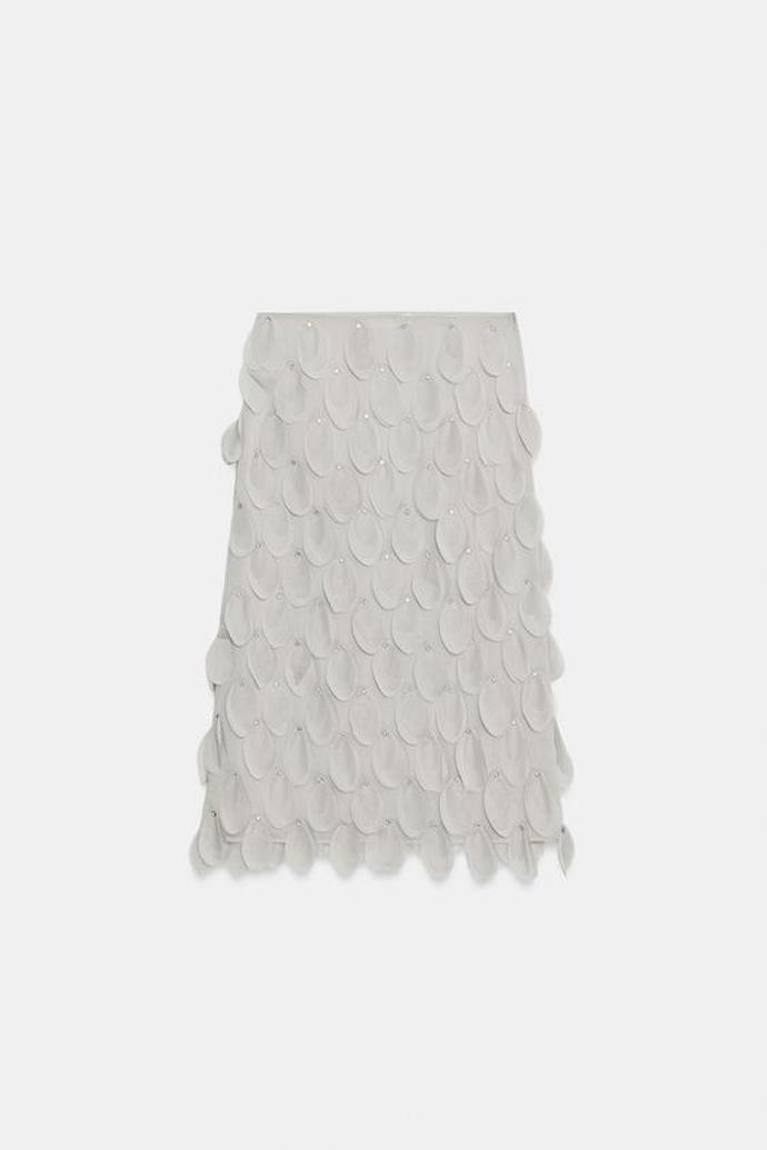 Midi sukně s korálky, Zara, 2299 Kč