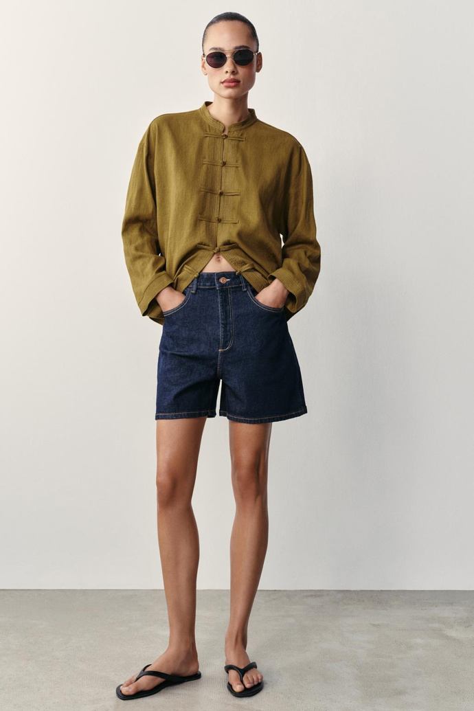 Džínové šortky, Zara, 649 Kč