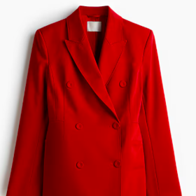 Červený blazer dress, 1699 Kč, H&M