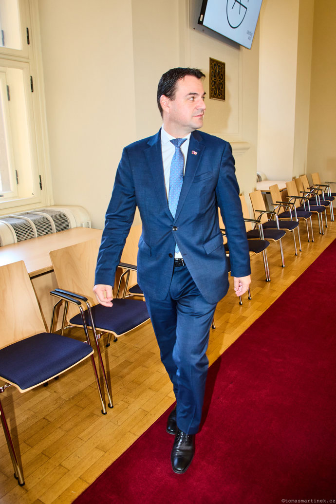Petr Macinka na předávání cen Gratias Agit. 