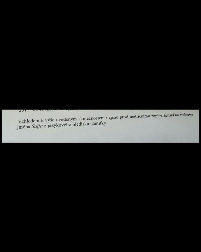Na sociálních sítích zveřejnila část dopisu z úřadu.