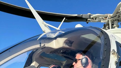 FOTO: Na aktuální podobě Vlkova příspěvku je však již jiná fotografie z vrtulníku.
